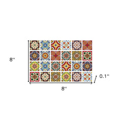 8" X 8" Mediterra Mosaic Peel and Stick Tiles