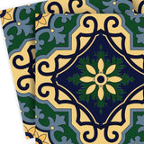 5" X 5" Agean Blue and Green Peel and Stick Tiles - Homeroots