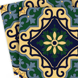 8" X 8" Agean Blue and Green Peel and Stick Tiles - Homeroots - Flyclothing LLC