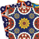 5" X 5" Blue Red Yellow Mosaic Peel And Stick Tiles - Homeroots - Flyclothing LLC