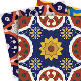 8" X 8" Blue Red Yellow Mosaic Peel And Stick Tiles - Homeroots - Flyclothing LLC