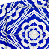 6" X 6" Blue And White Gerbera Peel And Stick Removable Tiles - Homeroots - Flyclothing LLC