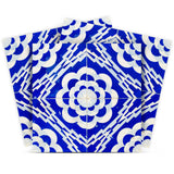 7" X 7" Blue And White Gerbera Peel And Stick Removable Tiles - Homeroots - Flyclothing LLC