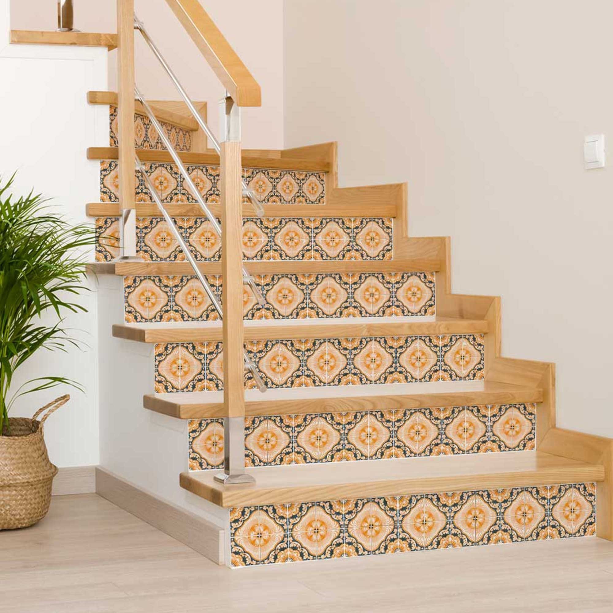 4" X 4" Golden Deco Peel And Stick Removable Tiles - Homeroots - Flyclothing LLC