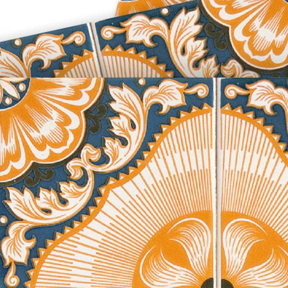 4" X 4" Golden Deco Peel And Stick Removable Tiles - Homeroots