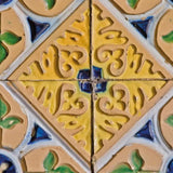 7" X 7" Yellow Blue Provence Peel and Stick Removable Tiles - Homeroots