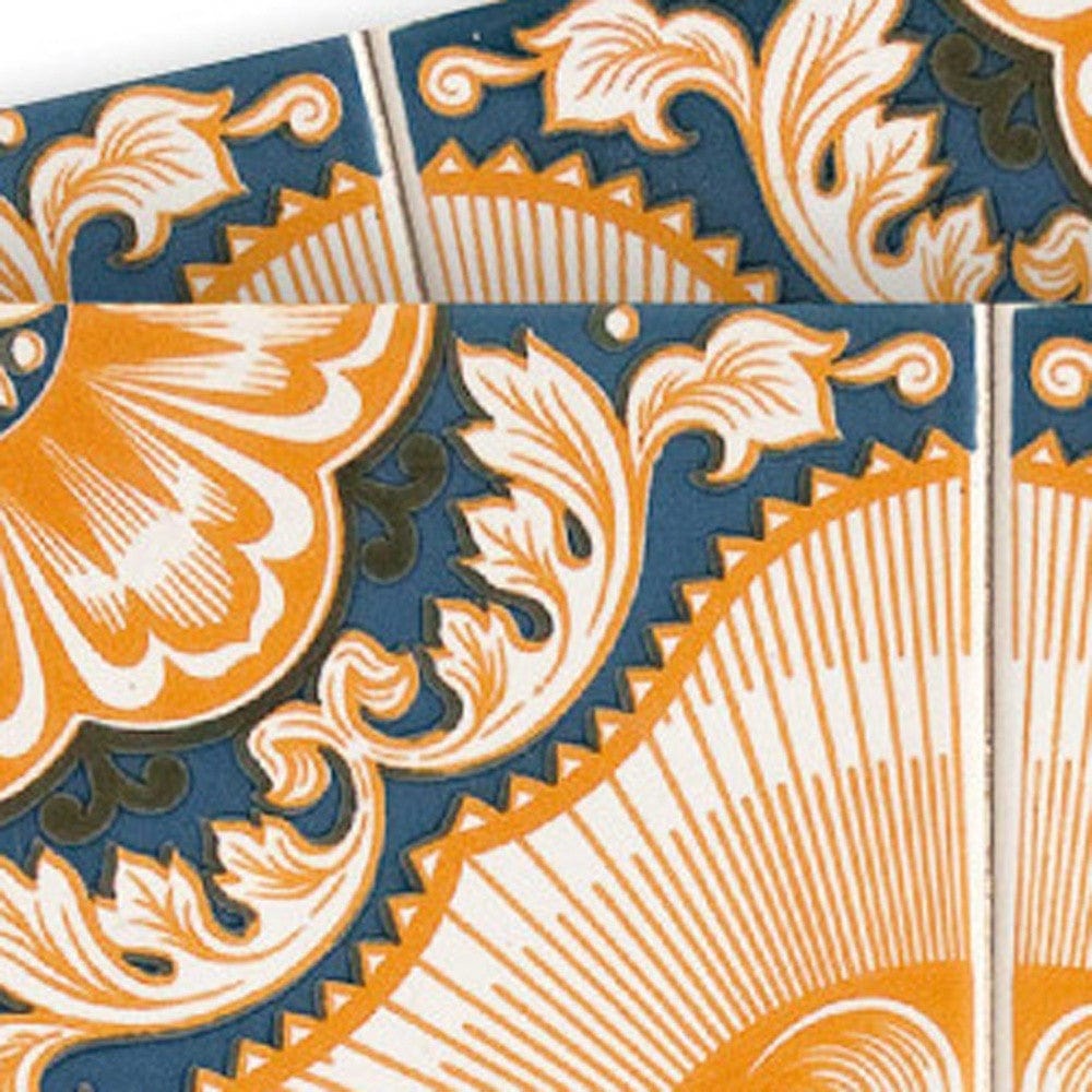 5" X 5" Golden Deco Peel And Stick Removable Tiles - Homeroots