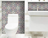 7" X 7" Muted Pastel Scroll Peel And Stick Tiles - Homeroots - Flyclothing LLC