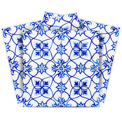 7" X 7" Blue Micro Peel And Stick Removable Tiles - Homeroots