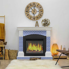 7" X 7" Blue Micro Peel And Stick Removable Tiles - Homeroots
