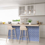 7" X 7" Blue Micro Peel And Stick Removable Tiles - Homeroots - Flyclothing LLC