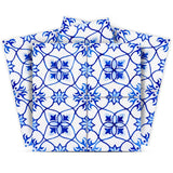 8" X 8" Blue Micro Peel And Stick Removable Tiles - Homeroots