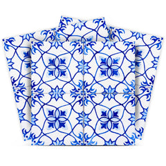 8" X 8" Blue Micro Peel And Stick Removable Tiles