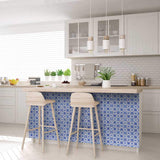 8" X 8" Blue Micro Peel And Stick Removable Tiles - Homeroots - Flyclothing LLC