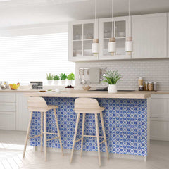 8" X 8" Blue Micro Peel And Stick Removable Tiles