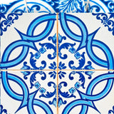 4" X 4" Blue and White Medi Peel And Stick Tiles - Homeroots