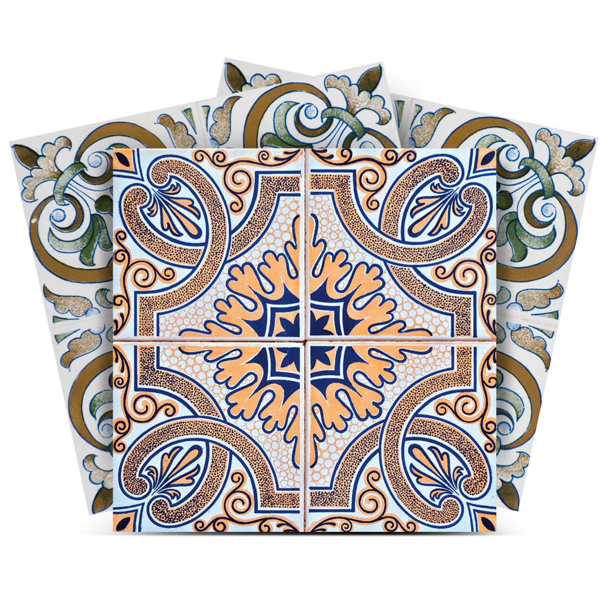 4" X 4" Muted Pastel Kyla Peel And Stick Tiles - Homeroots - Flyclothing LLC