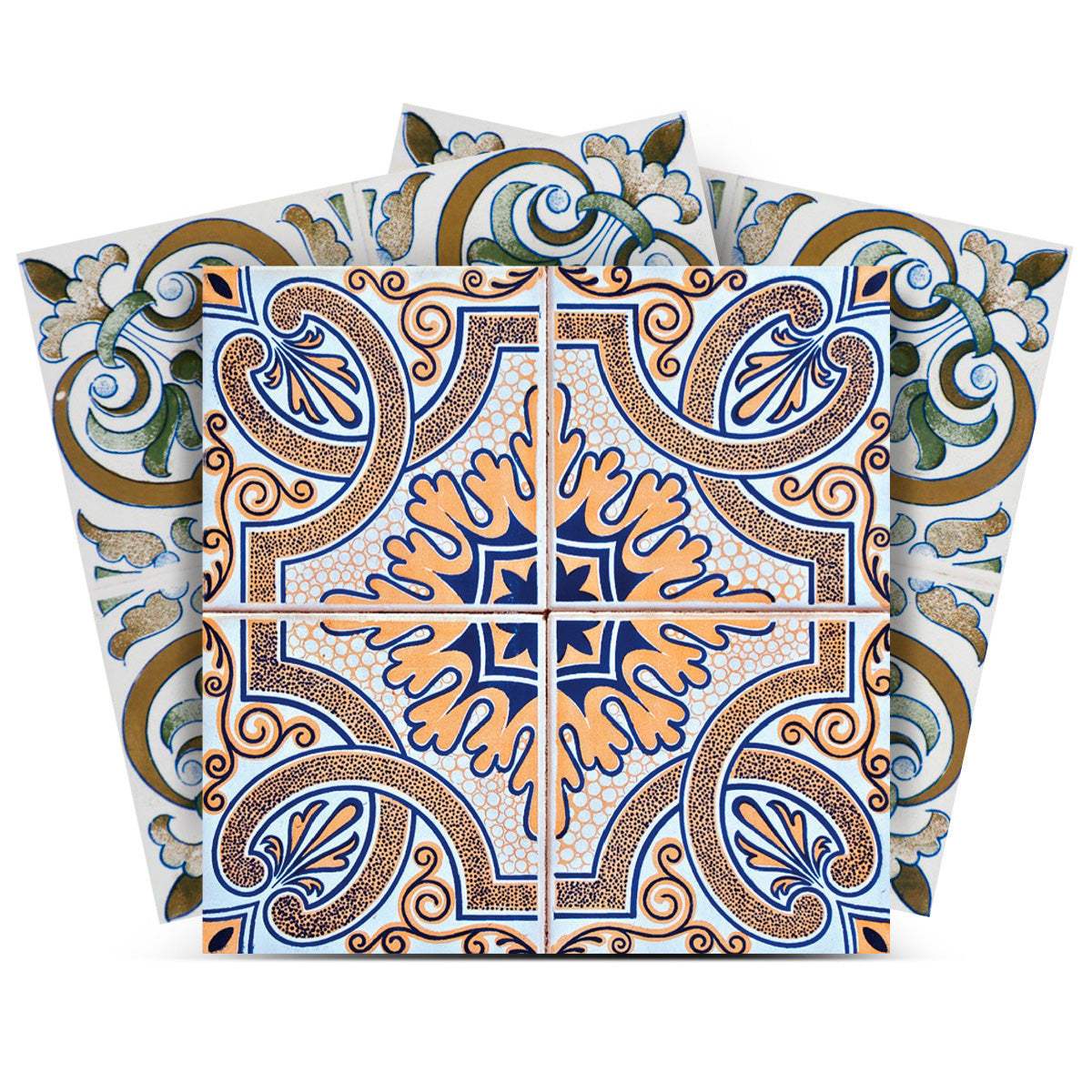 8" X 8" Muted Pastel Kyla Peel And Stick Tiles - Homeroots - Flyclothing LLC