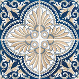 4" X 4" Blue Taupe Tobi Peel And Stick Tiles - Homeroots