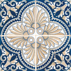 6" X 6" Blue Taupe Tobi Peel And Stick Tiles - Homeroots