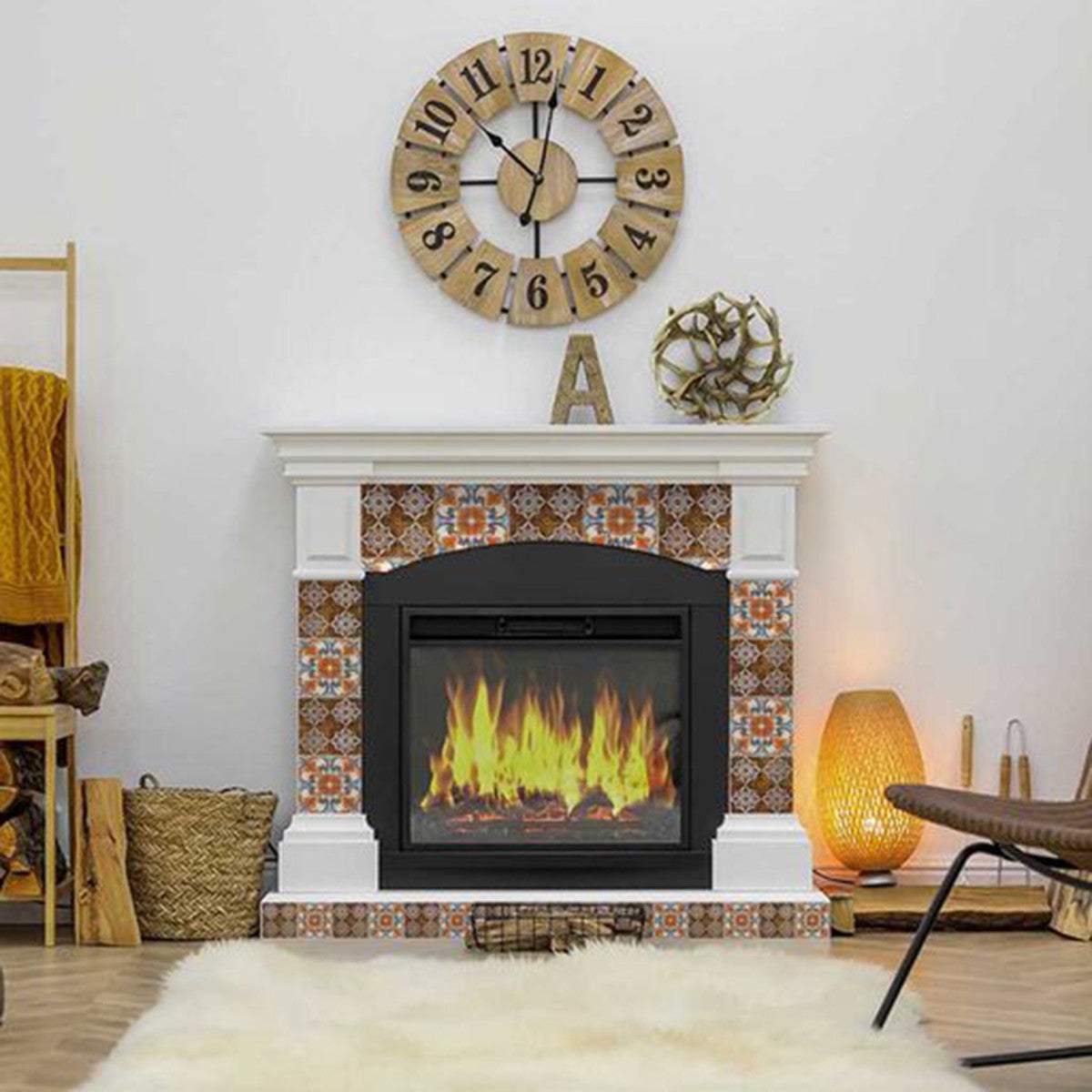 7" X 7" Bella Terra Peel And Stick Removable Tiles - Homeroots - Flyclothing LLC