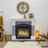 4" X 4" Prima Blue Peel And Stick Removable Tiles - Homeroots