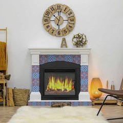 6" X 6" Prima Blue Peel And Stick Removable Tiles - Homeroots