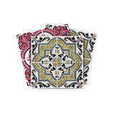 4" X 4" Vintage Cran and Green Peel and Stick Removable Tiles - Homeroots - Flyclothing LLC