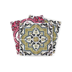 6" X 6" Vintage Cran and Green Peel and Stick Removable Tiles - Homeroots