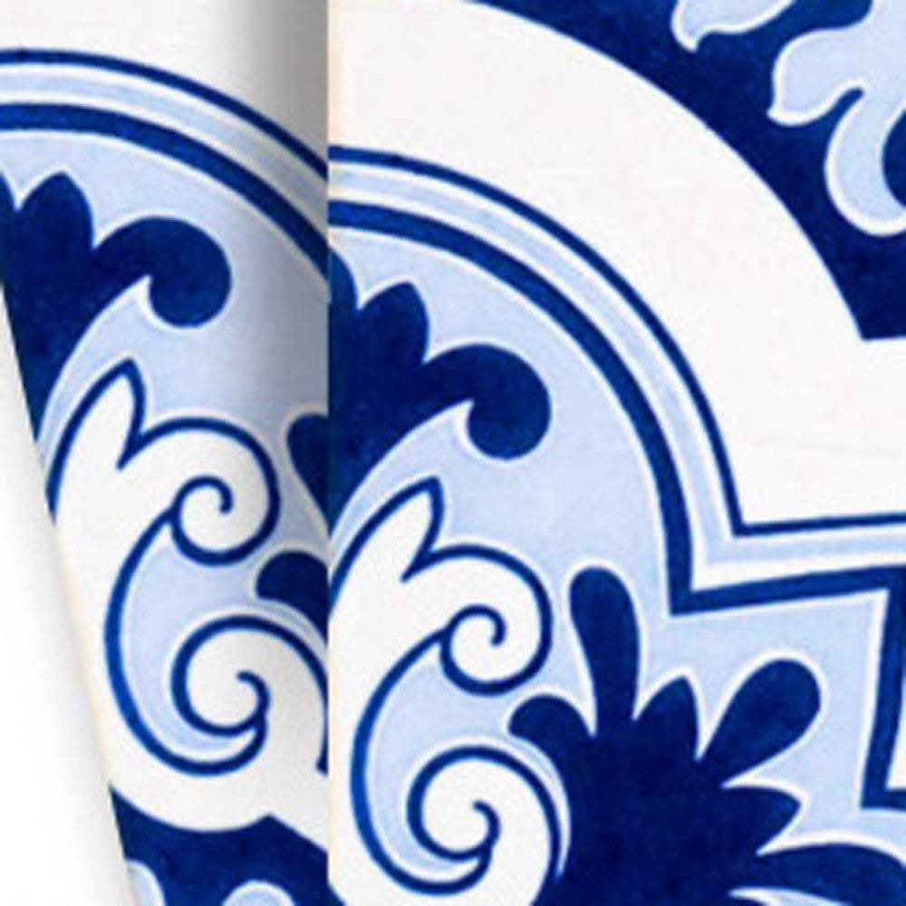 5" X 5" Blue Mia Gia Peel And Stick Removable Tiles - Homeroots - Flyclothing LLC