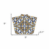 5" X 5" Neutral Gina Peel And Stick Removable Tiles - Homeroots