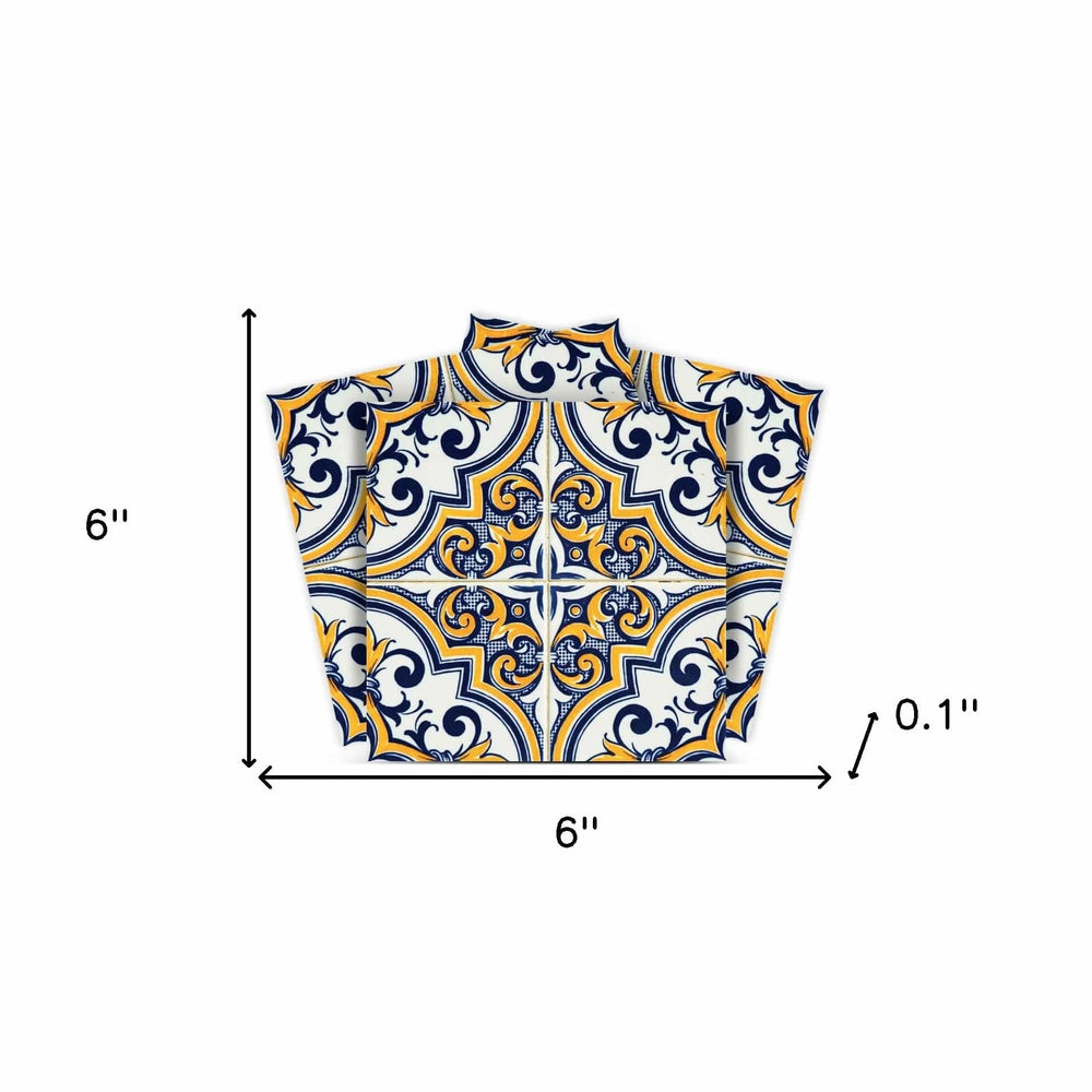 6" X 6" Neutral Gina Peel And Stick Removable Tiles - Homeroots