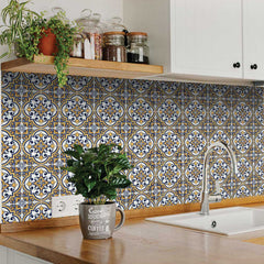 7" X 7" Neutral Gina Peel And Stick Removable Tiles - Homeroots