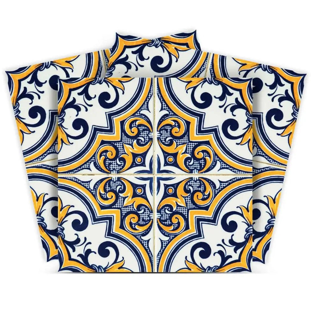 8" X 8" Neutral Gina Peel And Stick Removable Tiles - Homeroots