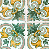 6" X 6" Green Yellow Melo Peel and Stick Tiles - Homeroots