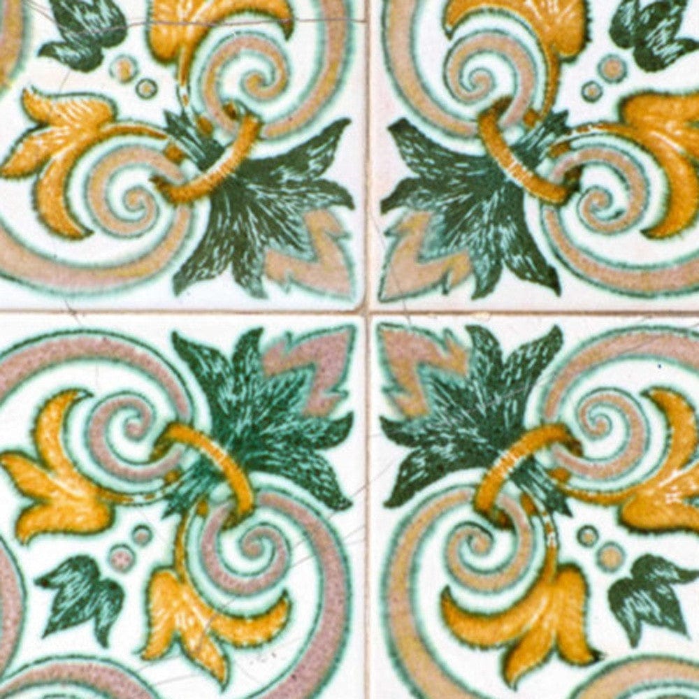 8" X 8" Green Yellow Melo Peel and Stick Tiles - Homeroots - Flyclothing LLC