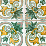 8" X 8" Green Yellow Melo Peel and Stick Tiles - Homeroots