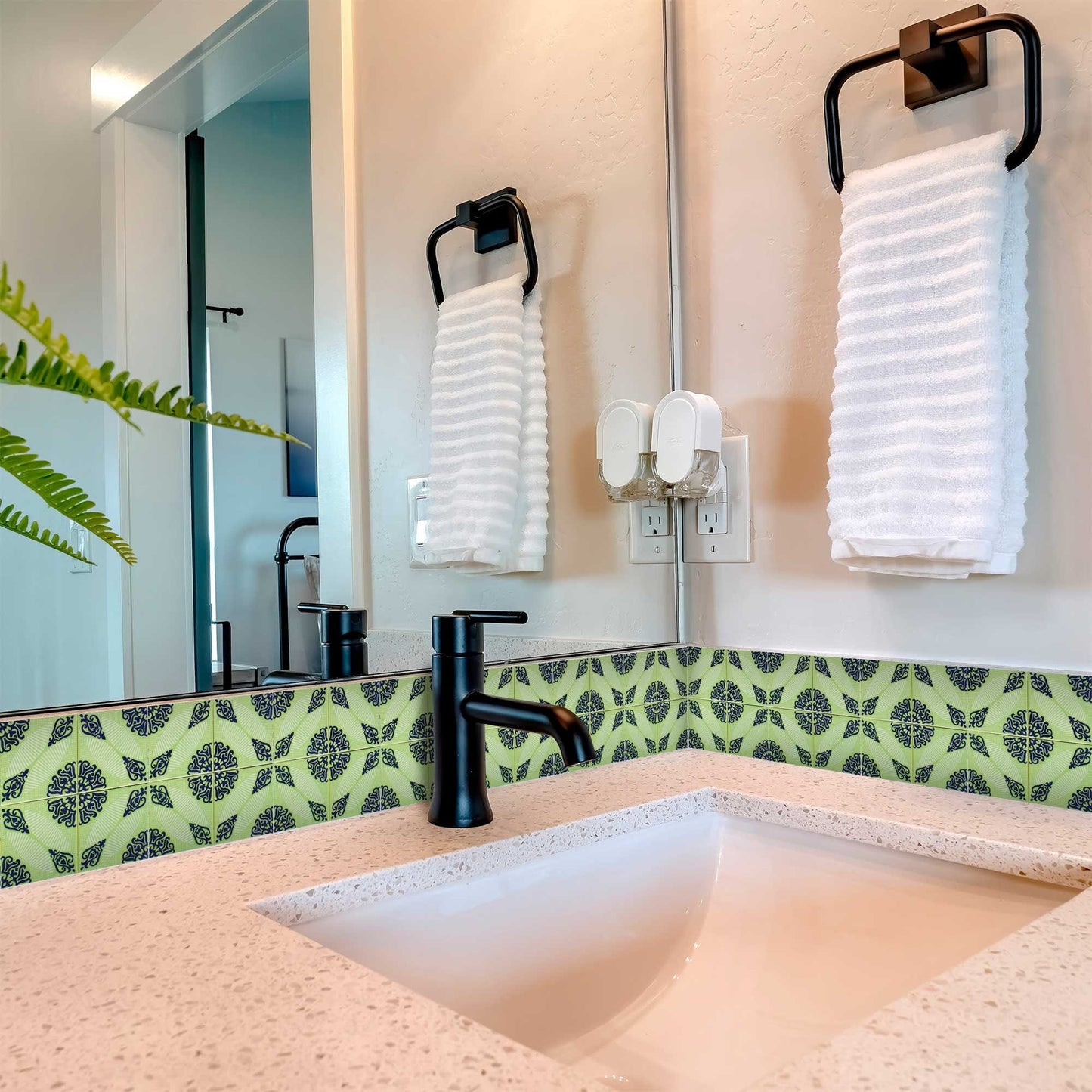 4" X 4" Aegean Orb Removable Peel And Stick Tiles - Homeroots - Flyclothing LLC