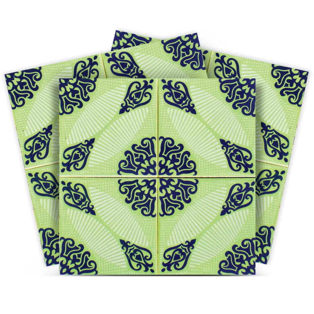 5" X 5" Aegean Orb Removable Peel and Stick Tiles - Homeroots - Flyclothing LLC