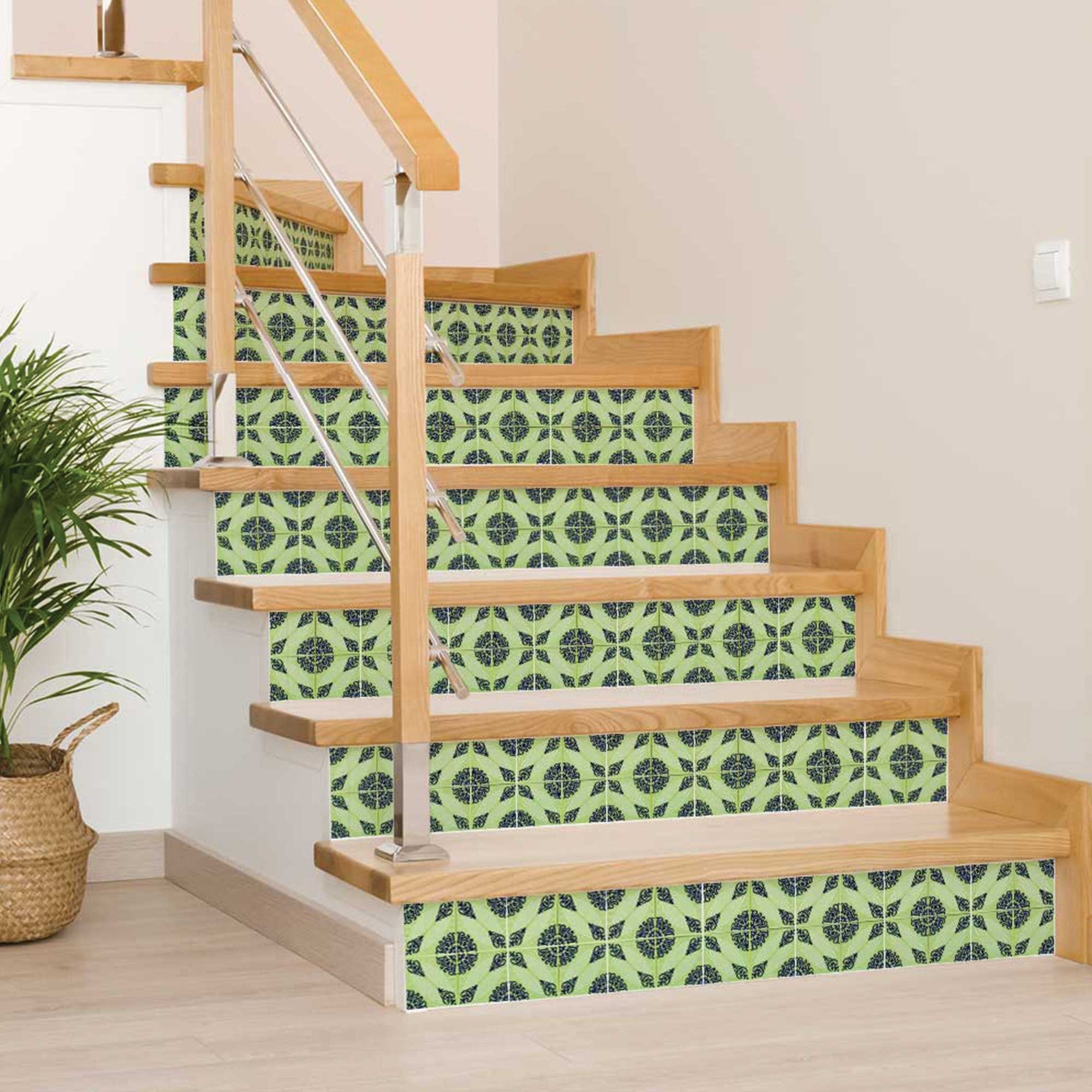 5" X 5" Aegean Orb Removable Peel and Stick Tiles - Homeroots - Flyclothing LLC