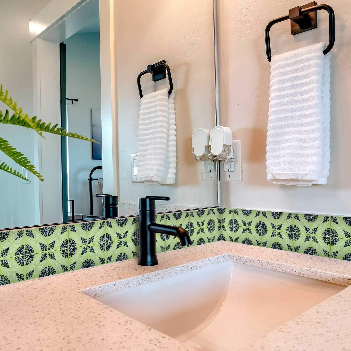 5" X 5" Aegean Orb Removable Peel and Stick Tiles - Homeroots - Flyclothing LLC