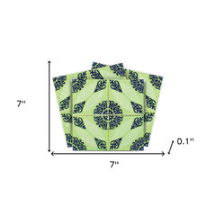 7" X 7" Aegean Orb Removable Peel and Stick Tiles - Homeroots
