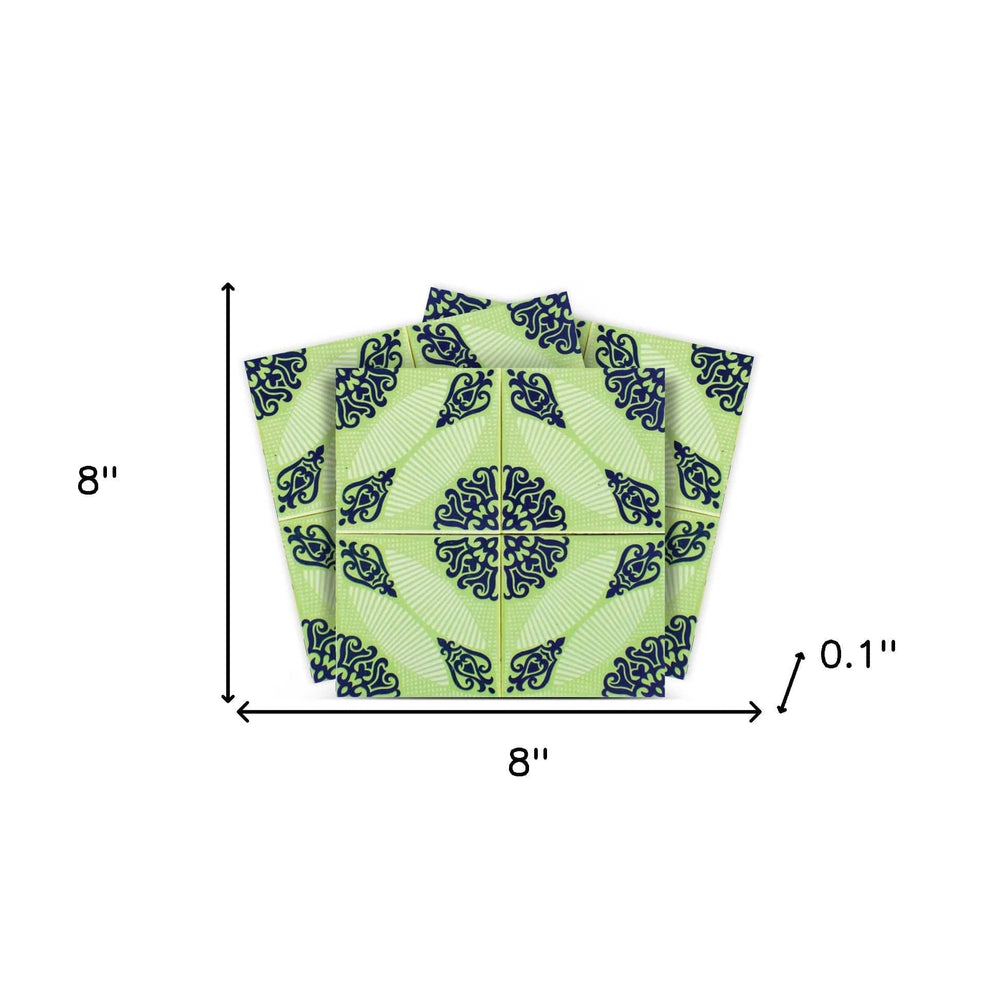 8" X 8" Aegean Orb Removable Peel and Stick Tiles - Homeroots - Flyclothing LLC