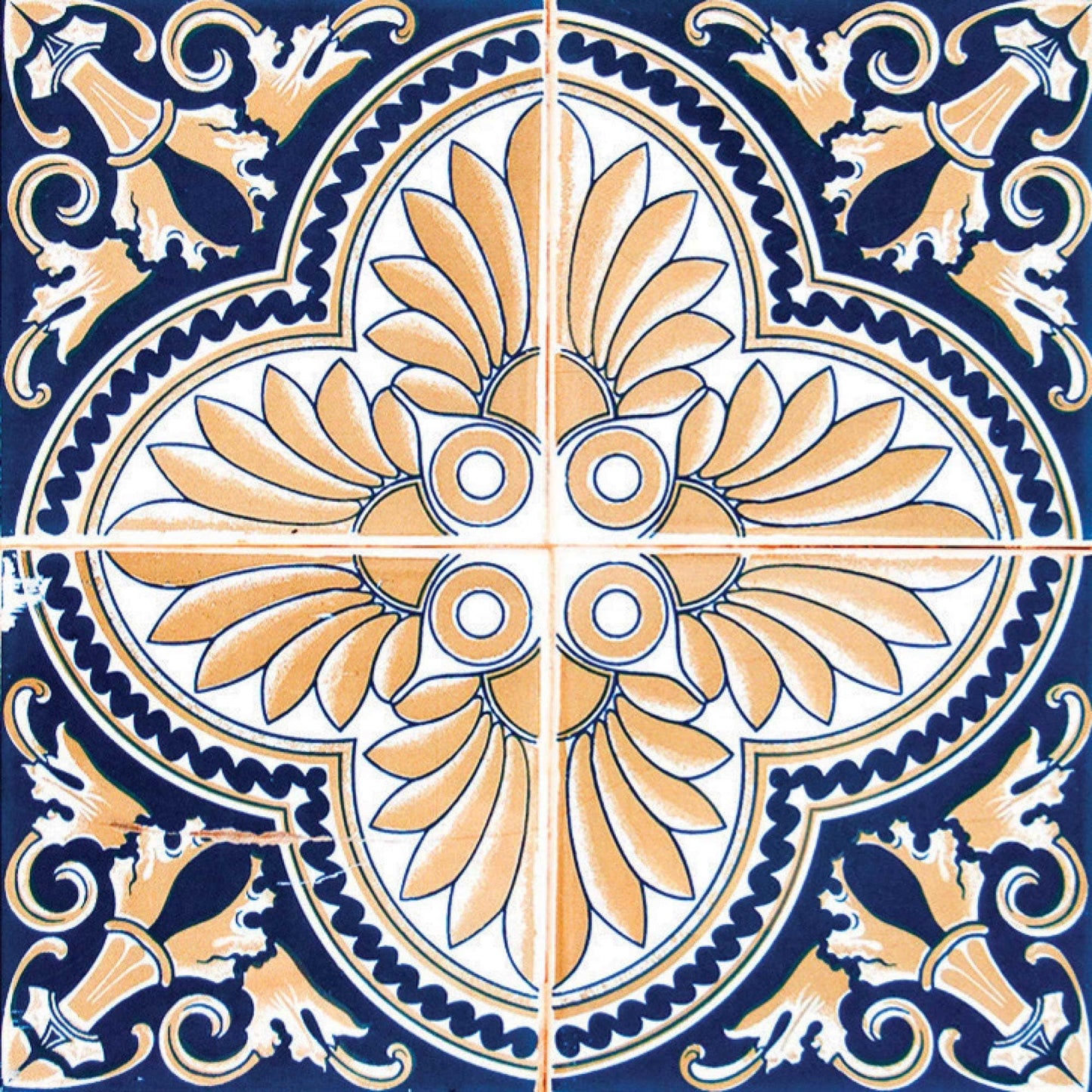 7" X 7" Vintage Multi Removable Peel and Stick Tiles - Homeroots - Flyclothing LLC
