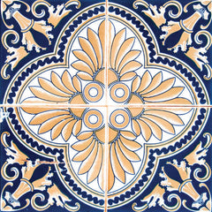 7" X 7" Vintage Multi Removable Peel and Stick Tiles - Homeroots