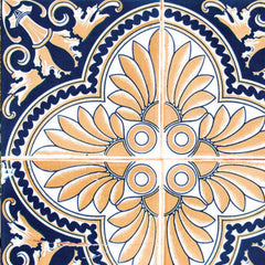 7" X 7" Vintage Multi Removable Peel and Stick Tiles - Homeroots