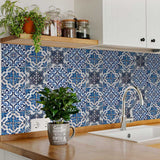 4" X 4" Blue Multi Mosaic Peel And Stick Tiles - Homeroots - Flyclothing LLC