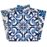 8" X 8" Blue Multi Mosaic Peel and Stick Tiles - Homeroots