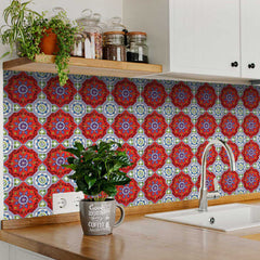 4" X 4" Sage Terra Removable Peel And Stick Tiles