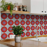 6" X 6" Sage Terra Removable Peel and Stick Tiles - Homeroots - Flyclothing LLC